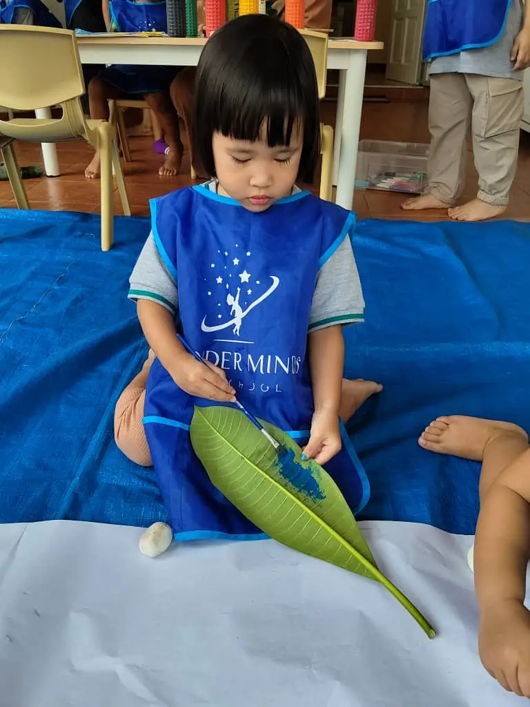 Happy children learning