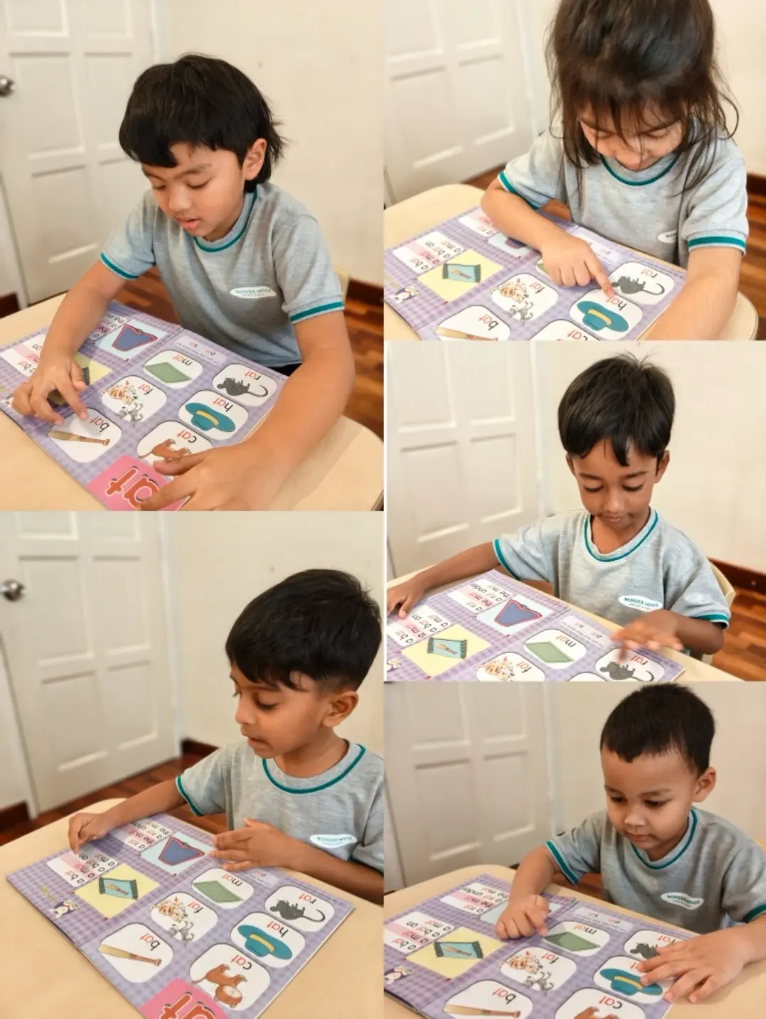 Montessori learning materials used at Wonder Minds