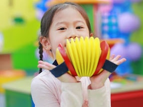 girl playing music